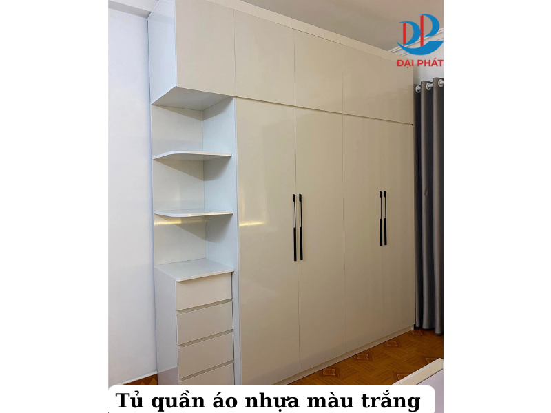  Mẫu Tủ Quần Áo Nhựa Màu Trắng 