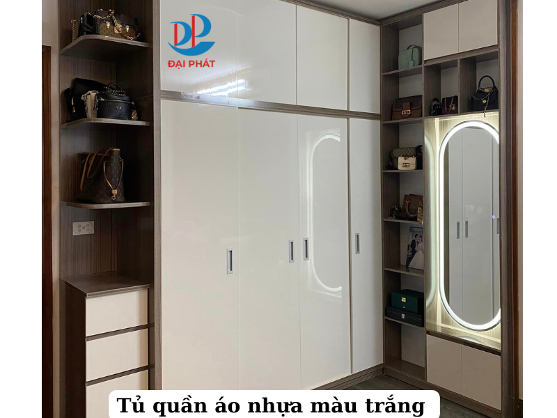  Mẫu Tủ Quần Áo Nhựa Màu Trắng 