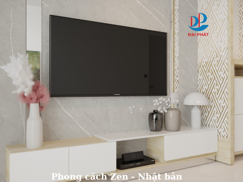 Nội Thất Phòng Khách Phong Cách Zen 