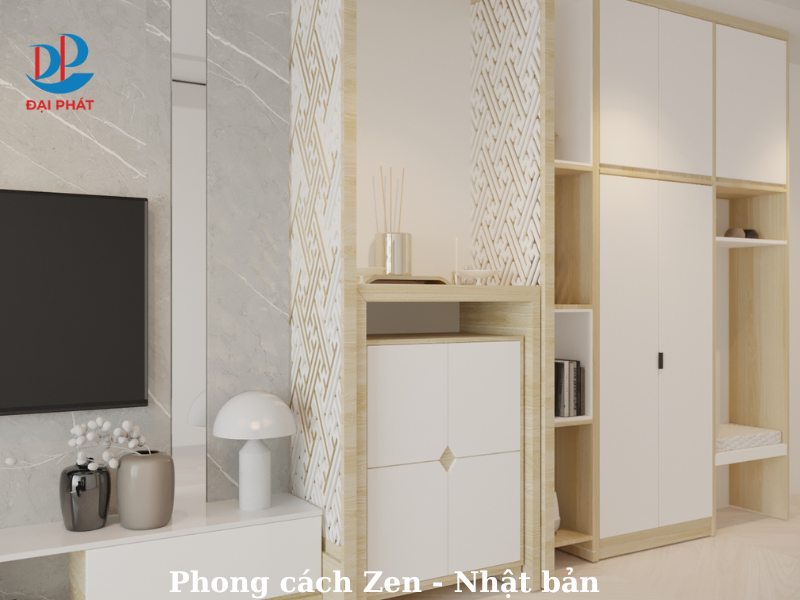Nội Thất Phòng Khách Phong Cách Zen 