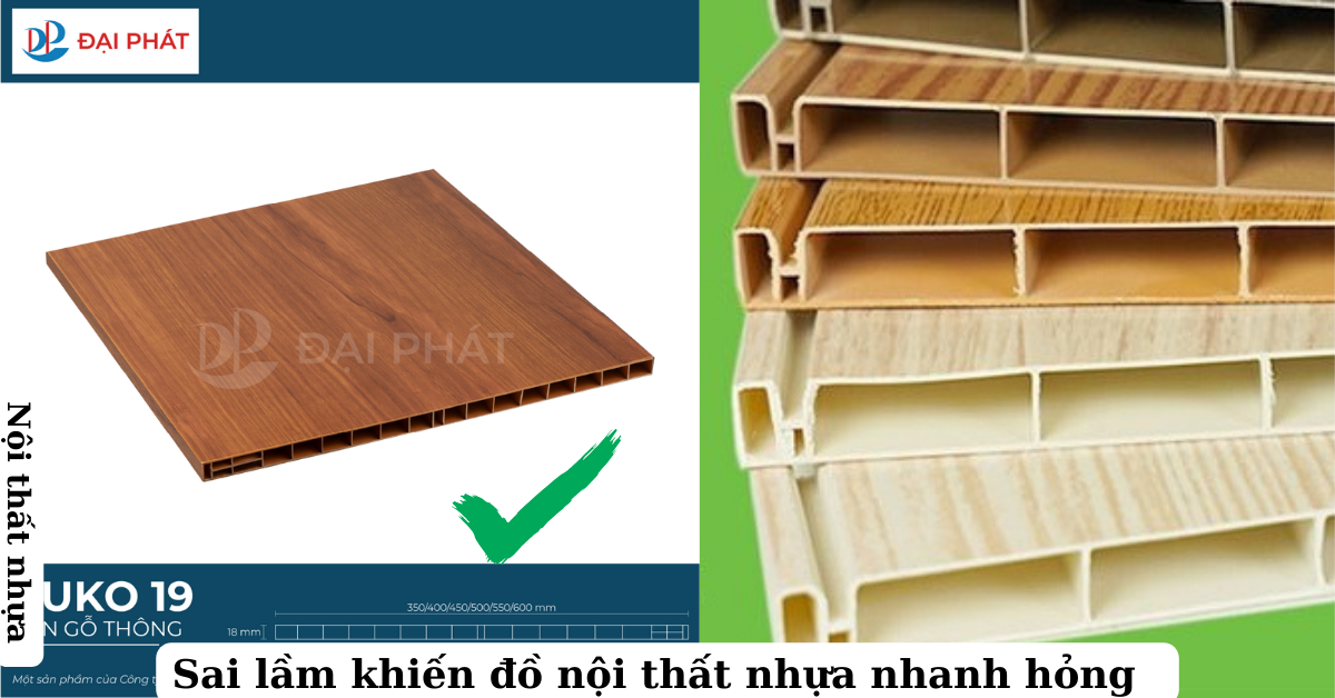 Sai Lầm Khiến Đồ Nội Thất Nhựa Nhanh Hỏng