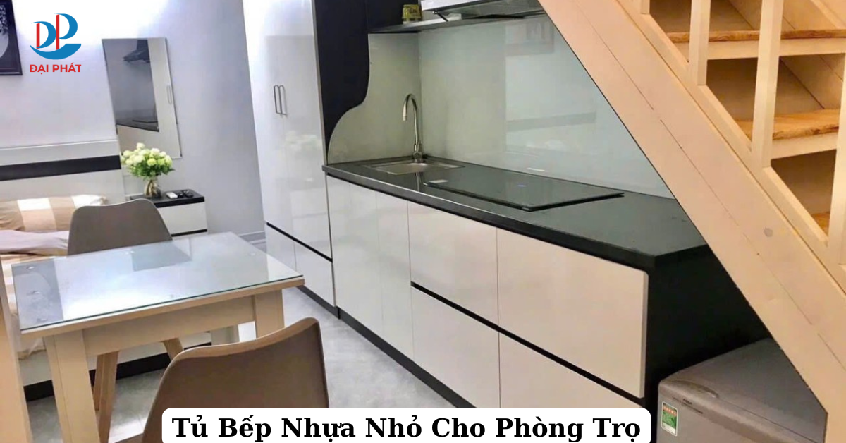 Mẫu Tủ Bếp Nhựa Nhỏ Cho Phòng Trọ 
