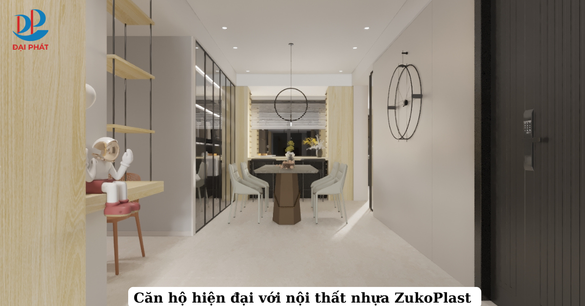 căn hộ hiện đại với nội thất nhựa zukoplast 
