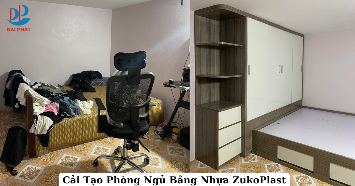 Cải Tạo Phòng Ngủ Bằng Tấm Nhựa Nội Thất ZukoPlast 