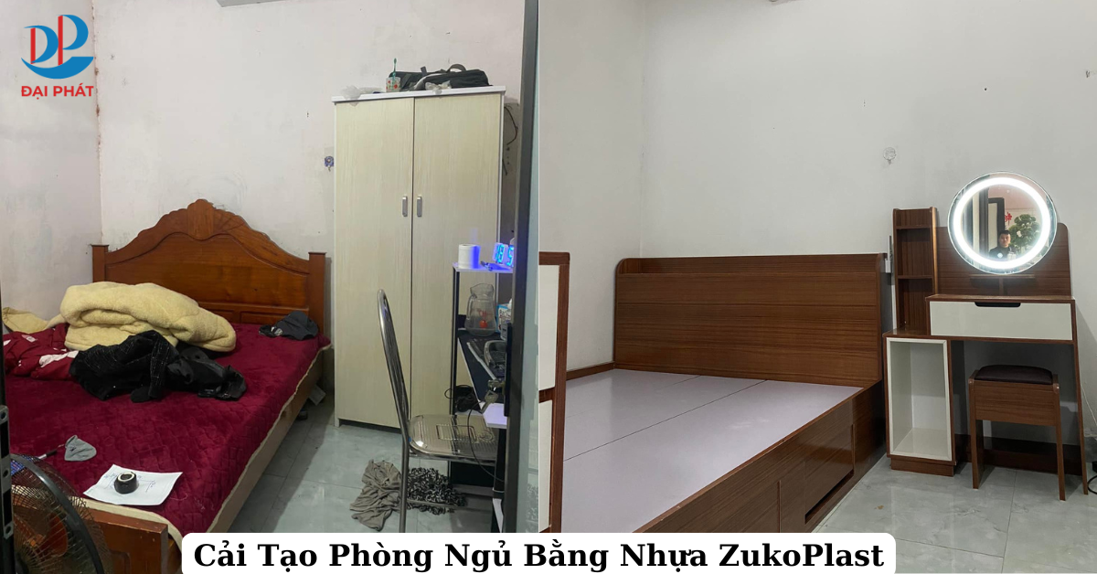 Cải Tạo Phòng Ngủ Bằng Tấm Nhựa Nội Thất ZukoPlast 