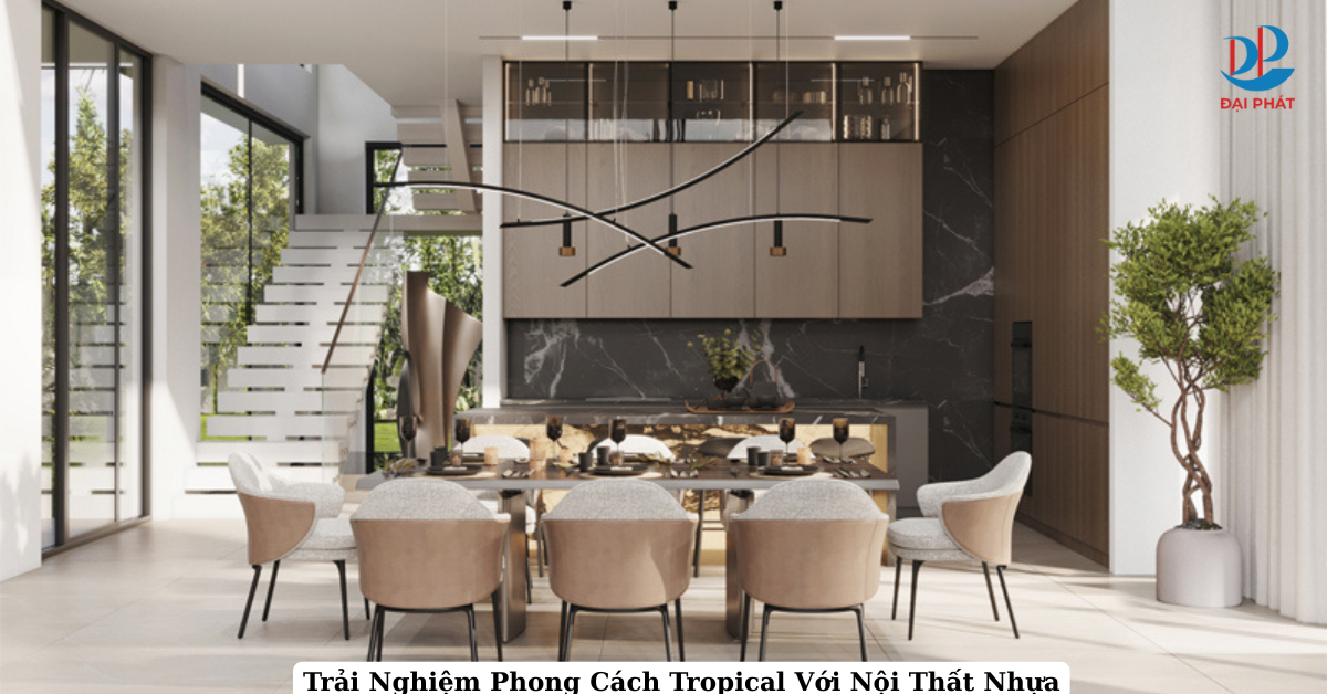 Phong Cách Tropical Với Nội Thất Nhựa
