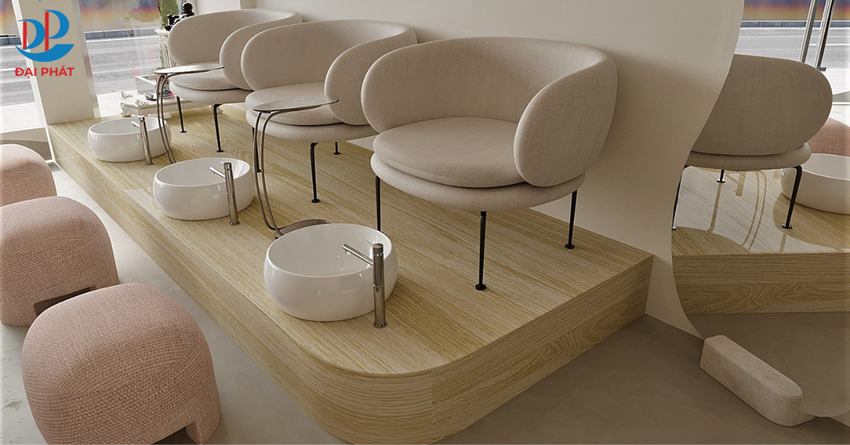 Thiết Kế Tiệm Nail Bằng Nội Thất Nhựa ZukoPlast