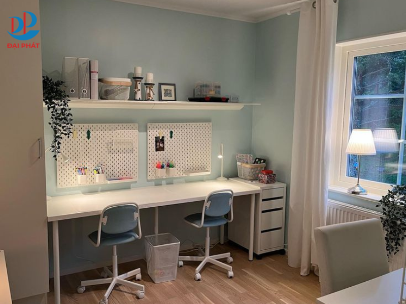 CÁC MẪU BÀN HỌC ĐÔI CHO BÉ – GIẢI PHÁP TIỆN LỢI HỌC TẬP HIỆN ĐẠI 2025 