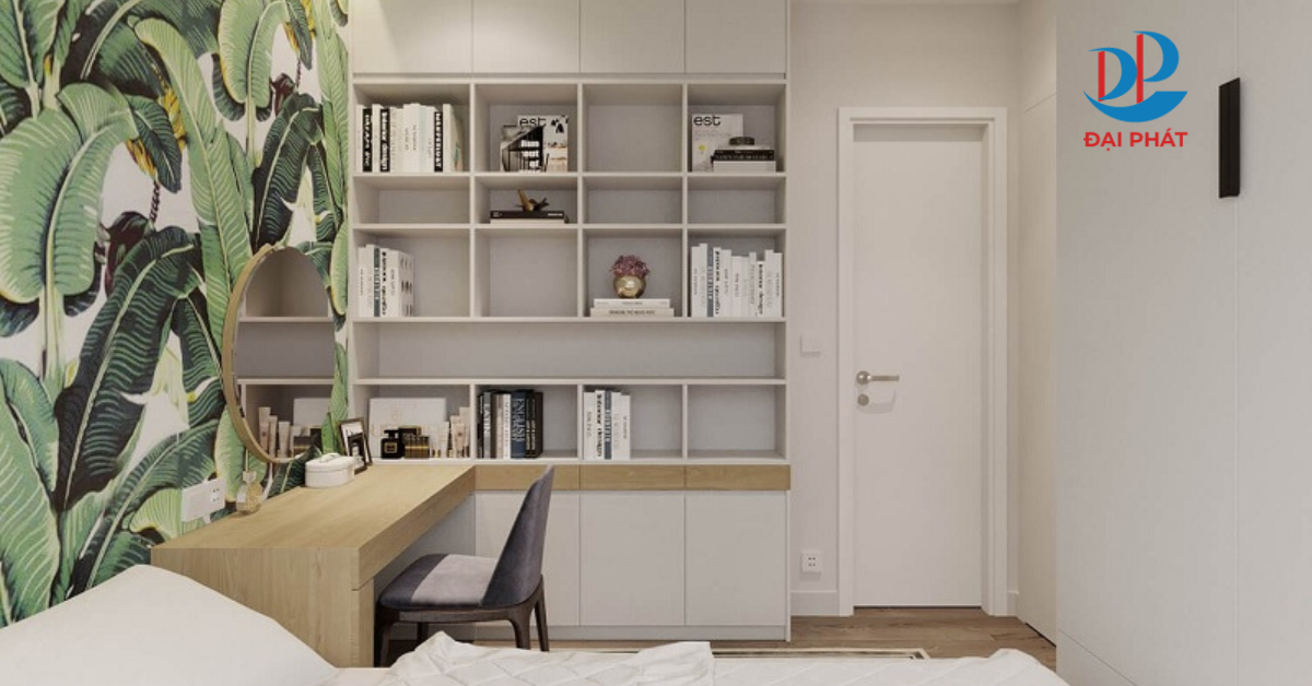 KỆ SÁCH PHÒNG NGỦ – GIẢI PHÁP LƯU TRỮ THÔNG MINH 2025