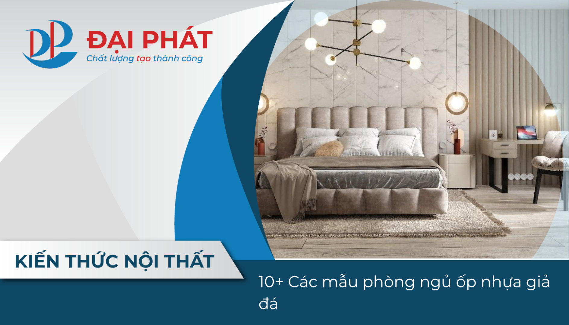 10+ Các mẫu phòng ngủ ốp nhựa giả đá