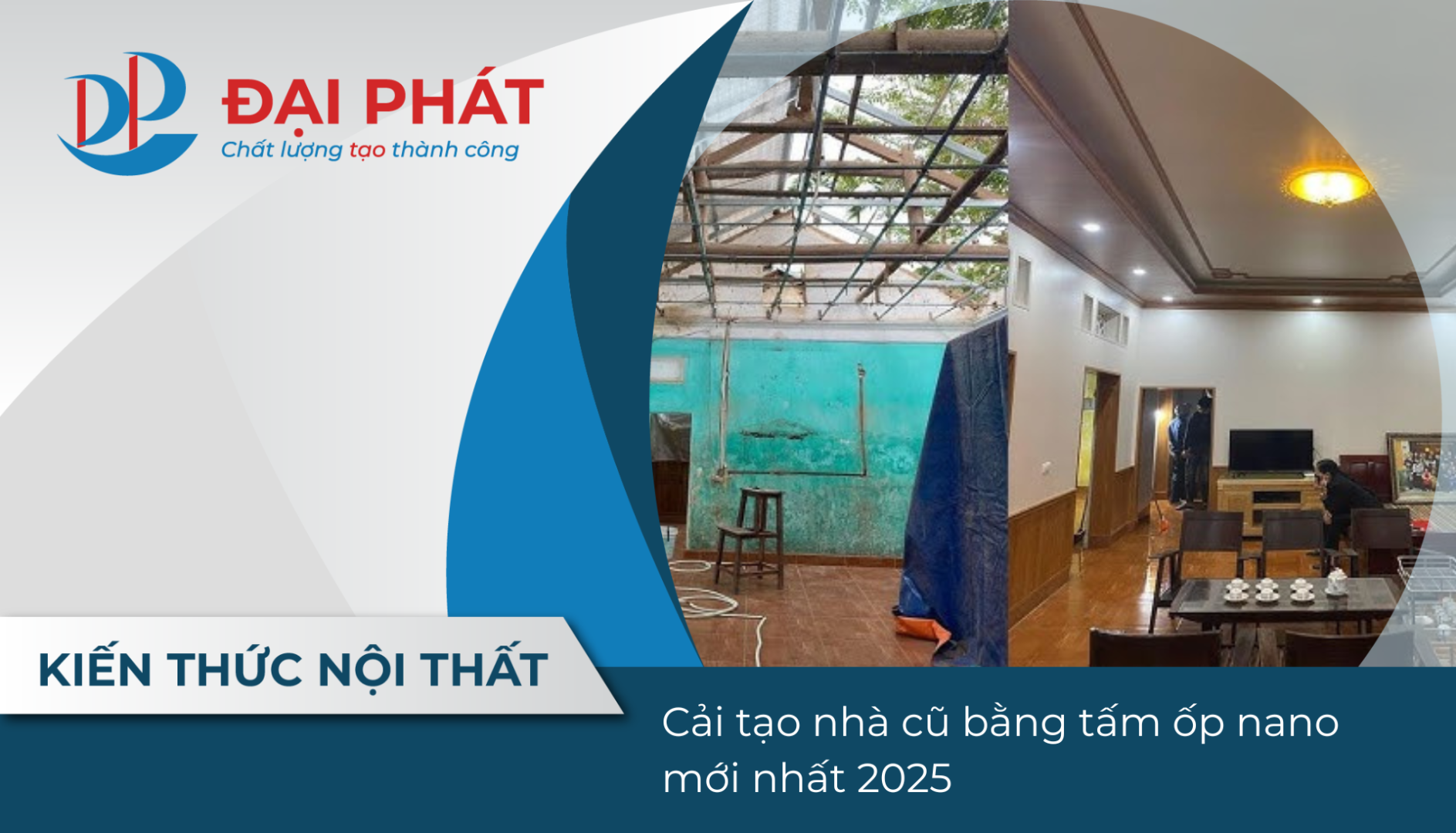 Cải tạo nhà cũ bằng tấm ốp nano mới nhất 2025