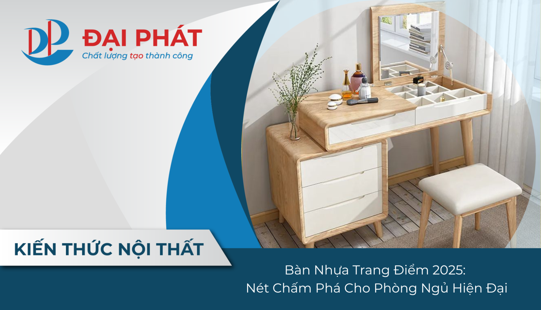 Bàn Trang Điểm Nhựa 2025: Nét Chấm Phá Cho Phòng Ngủ Hiện Đại