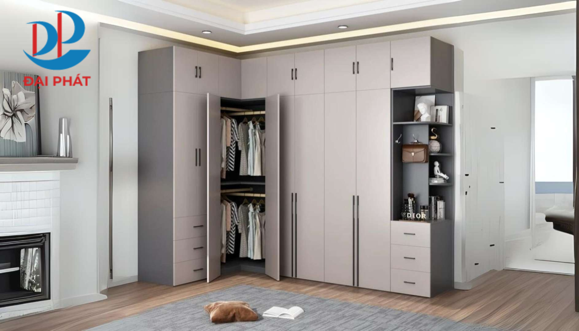 Tủ Quần Áo Chữ L 2025 – Tối Ưu Không Gian Góc, Gọn Gàng Mọi Căn Phòng