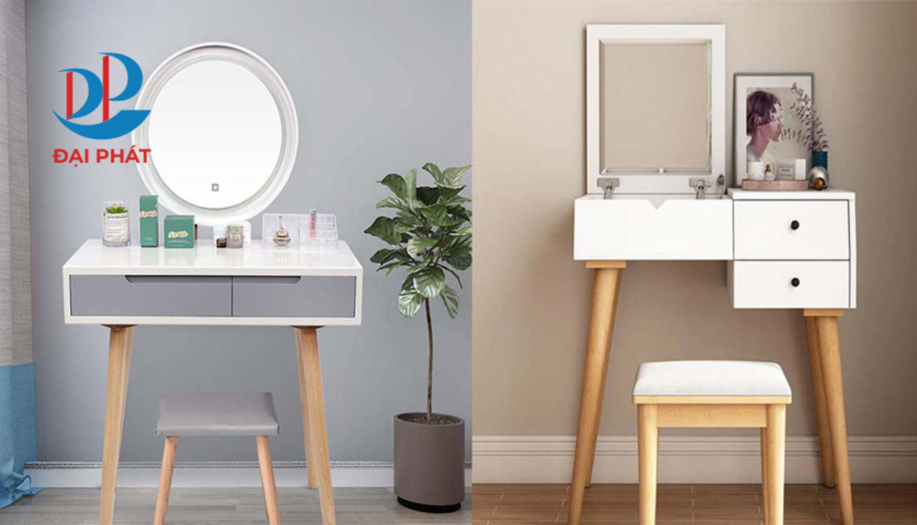 Bàn Phấn Nhựa Đẹp Cho Phòng Ngủ Hiện Đại 2025