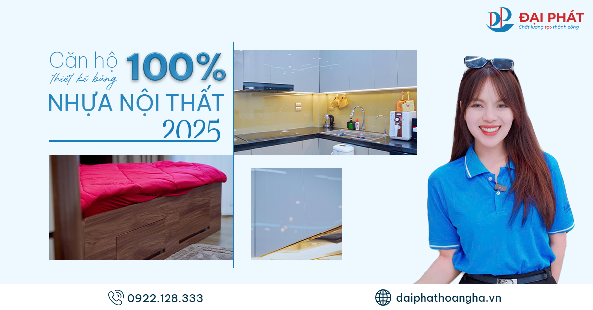 Review Căn Hộ Thiết Kế Bằng 100% Nhựa Nội Thất Năm 2025