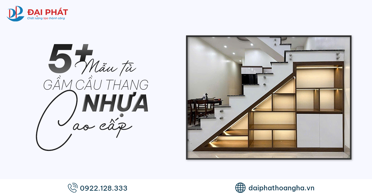 5+ Mẫu Tủ Gầm Cầu Thang Nhựa Cao Cấp