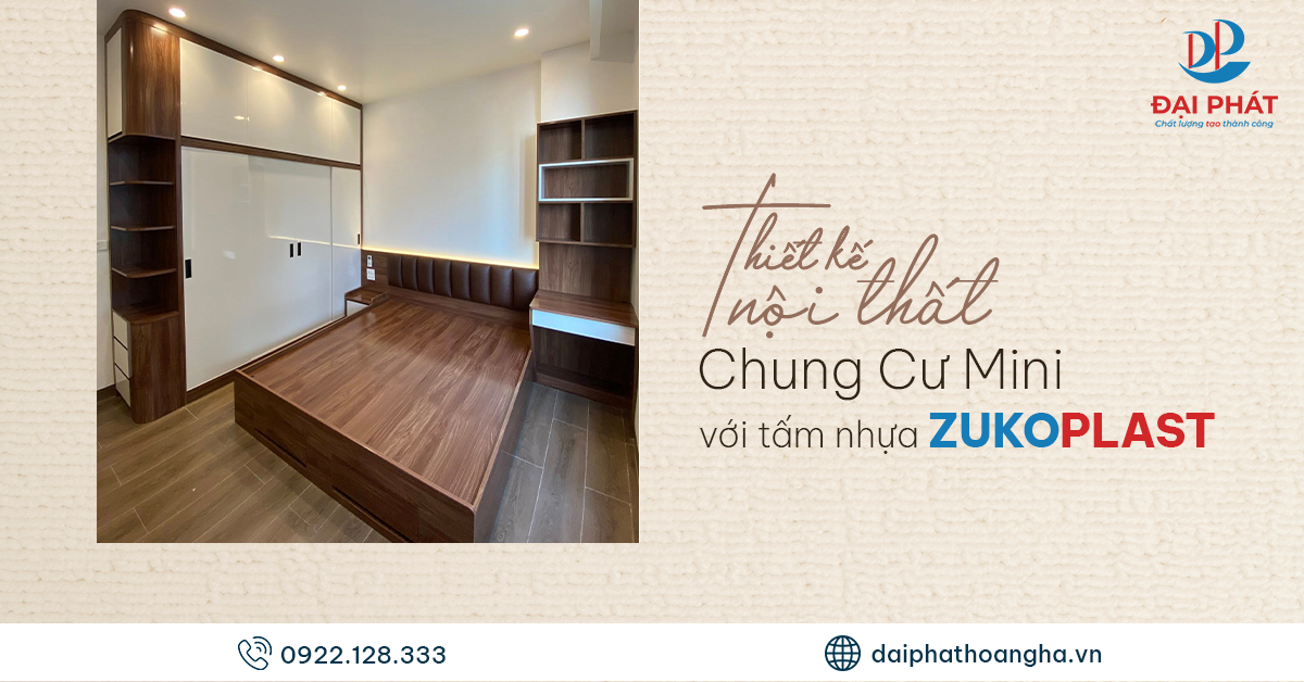 Nội Thất Chung Cư Mini Giá Hợp Lý Với Tấm Nhựa Zuko 04