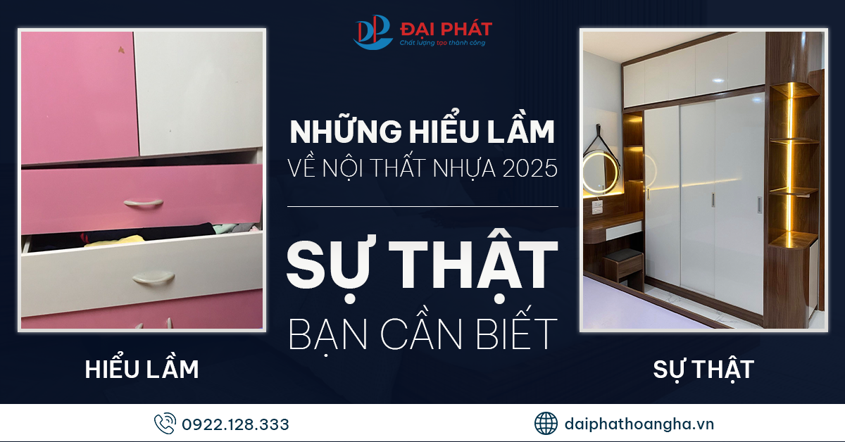Những Hiểu Lầm Về Nội Thất Nhựa 2025 – Sự Thật Cần Biết