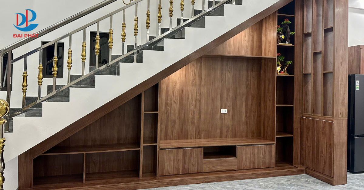 Top 5 Mẫu Tủ Kệ Cầu Thang Đẹp – Giải Pháp Tiết Kiệm Không Gian 2025