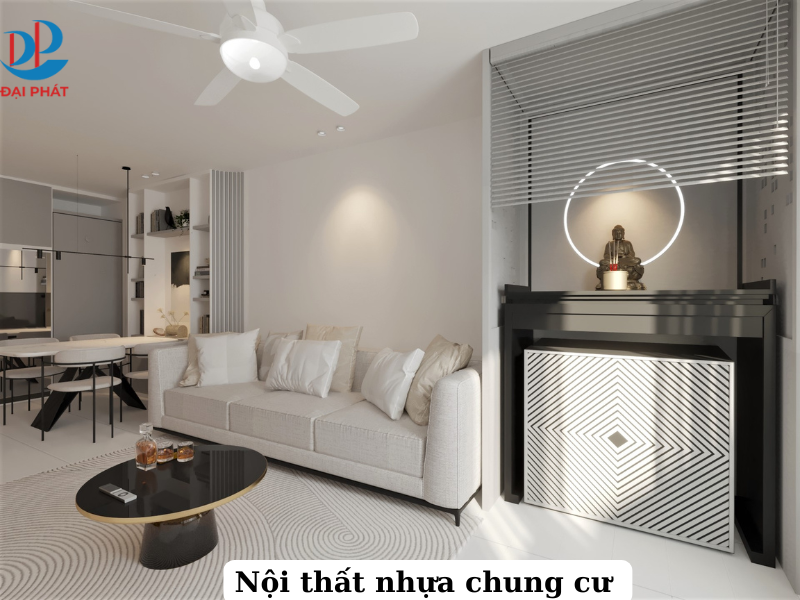 Thiết kế nội thất nhựa tối giản cho chung cư 2025