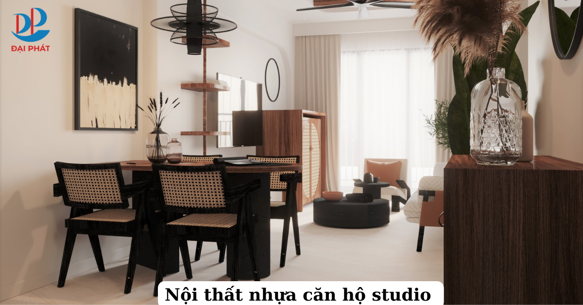 Thiết Kế Căn Hộ Studio Nội Thất Nhựa Tinh Tế 2025