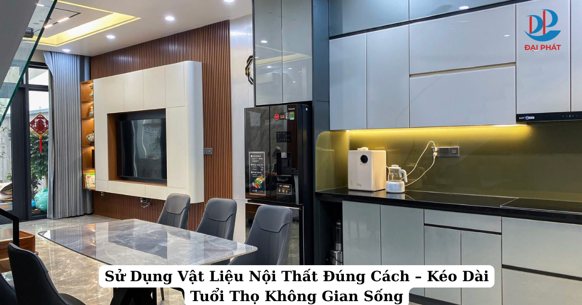 Sử Dụng Vật Liệu Nội Thất Đúng Cách – Kéo Dài Tuổi Thọ Không Gian Sống