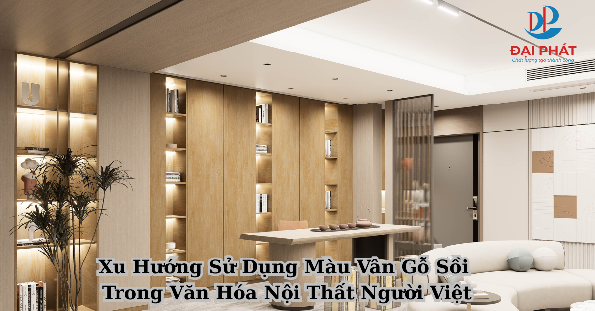 Xu Hướng Sử Dụng Màu Vân Gỗ Sồi Trong Văn Hóa Nội Thất Người Việt 2025