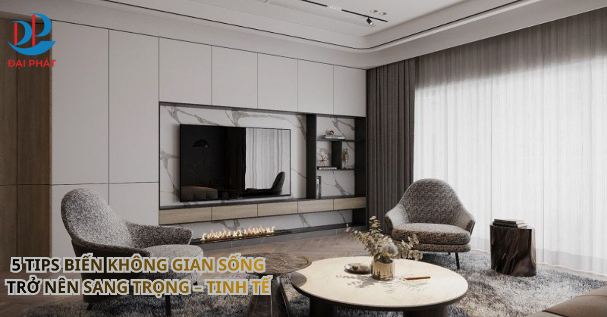 5 TIPS BIẾN KHÔNG GIAN SỐNG TRỞ NÊN SANG TRỌNG – TINH TẾ