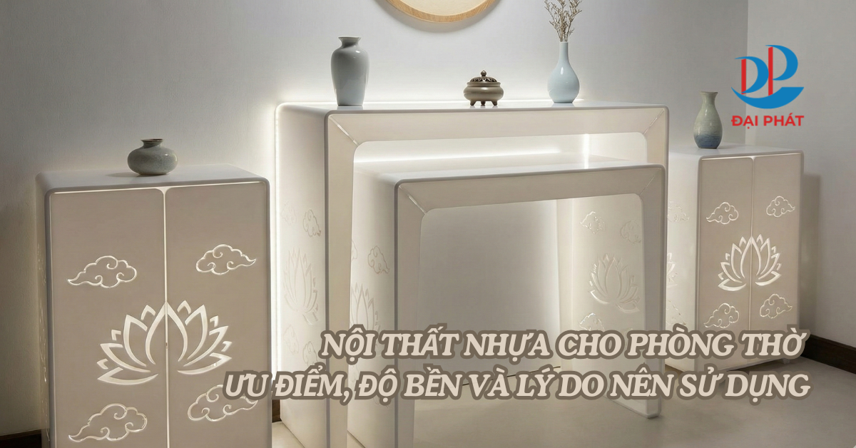 NỘI THẤT NHỰA CHO PHÒNG THỜ – ƯU ĐIỂM, ĐỘ BỀN VÀ LÝ DO NÊN SỬ DỤNG 2025