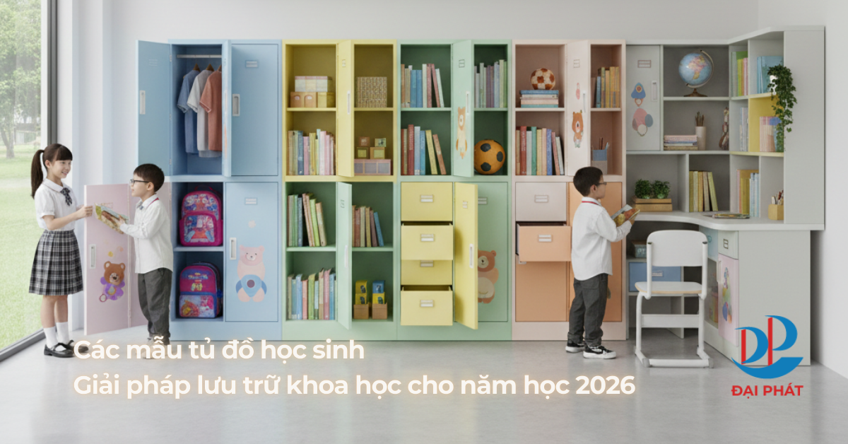 Các mẫu tủ đồ học sinh – Giải pháp lưu trữ khoa học cho năm học 2026