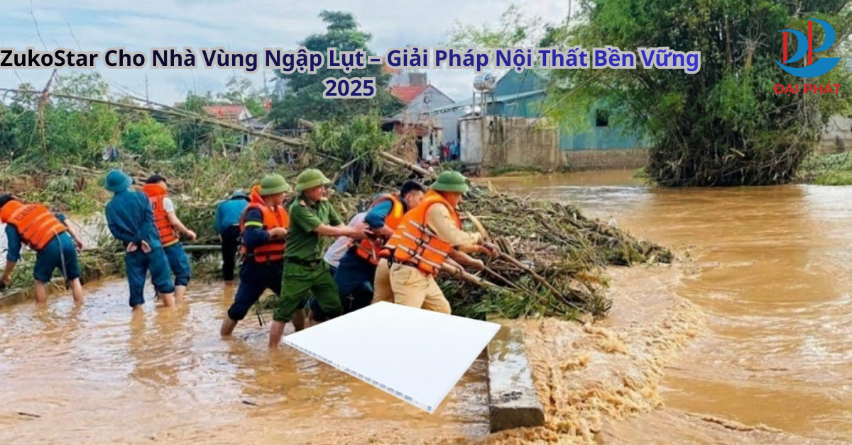 ZukoStar Cho Nhà Vùng Ngập Lụt – Giải Pháp Nội Thất Bền Vững 2025